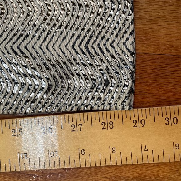 rag & bone Zebra Women's Metallic Jean Tag Size 28 Silver Black Made in the USA - Picture 5 of 13